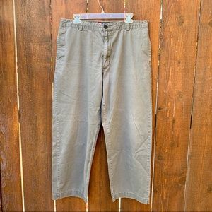 Men’s CHAPS EUC Dark Grey 4-Pocket Chinos | sz 36